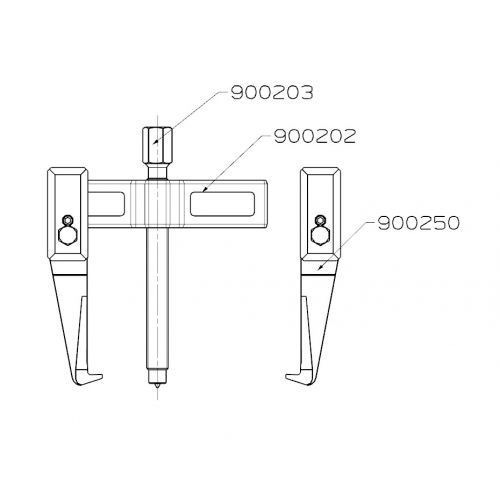 EXTRACTOR FORZA SERIE 9000 DE 2 PATAS